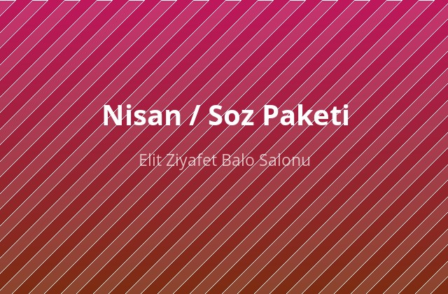 Nisan / Soz Paketi