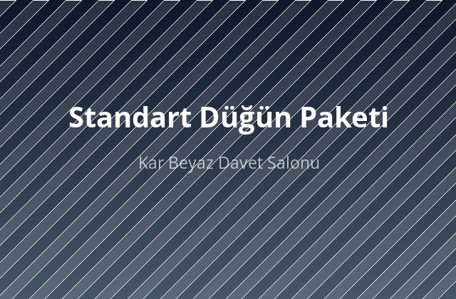 Standart Düğün Paketi